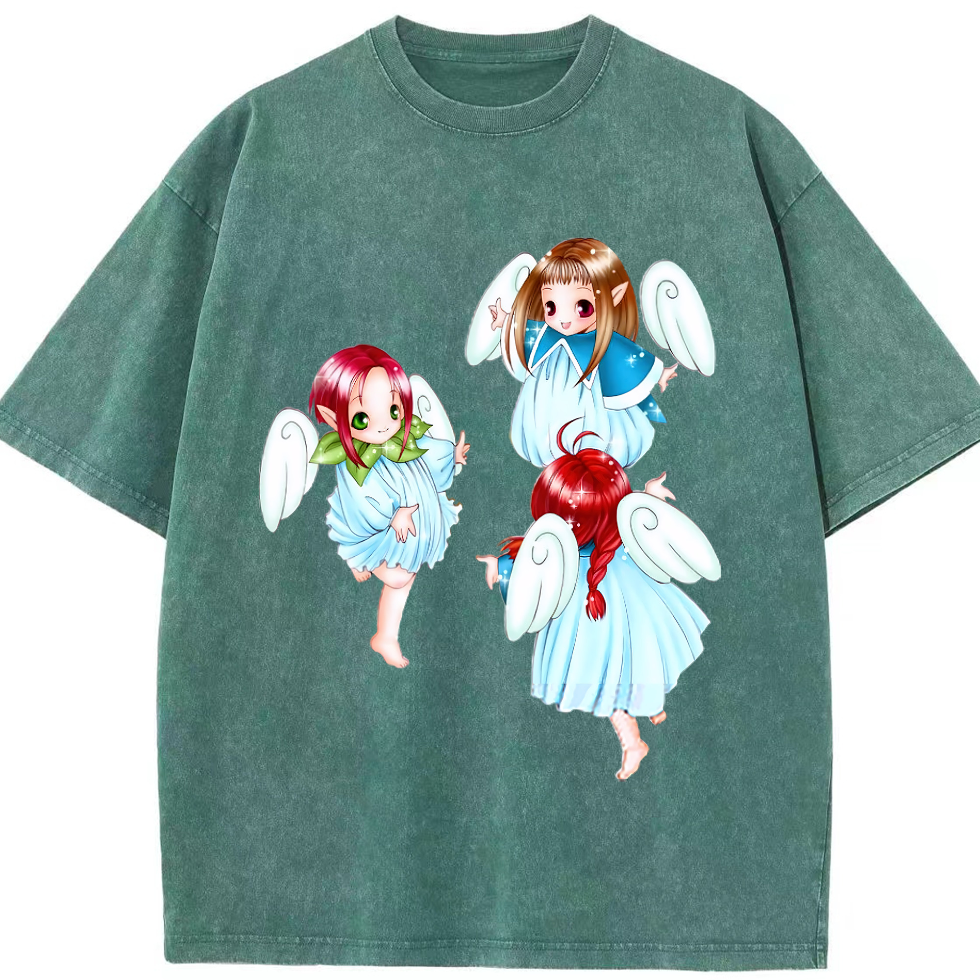 （画像用） 遊☆戯☆王 Yu-Gi-Oh! 綿100% ヴィンテージ風 半袖Tシャツ（フロントプリント）